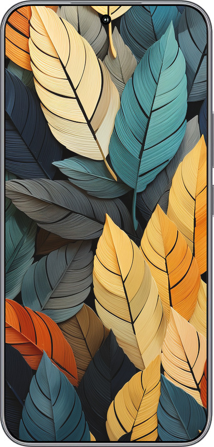 Силиконовый чехол Кольорове листя для Huawei Honor 400 5G - 5644u-4017 изображение 