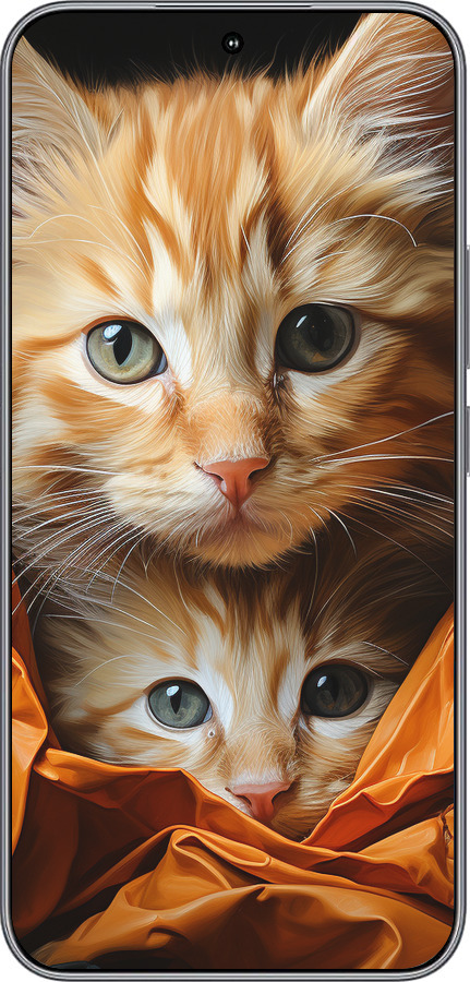 Силиконовый чехол Котики 2 для Huawei Honor 400 5G - 5664u-4017 изображение 