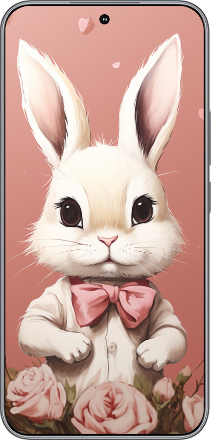 Силиконовый чехол Зайчик для Huawei Honor 400 5G - 5669u-4017 изображение 