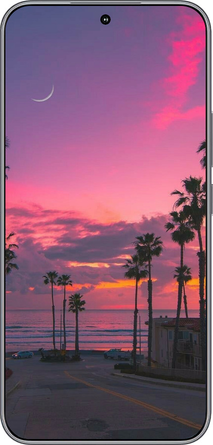 Силиконовый чехол Пальмы для Huawei Honor 400 5G - 5873u-4017 изображение 