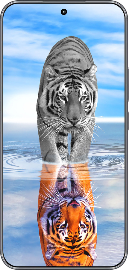 Силіконовий чехол Тигр для Huawei Honor 400 5G - 6016u-4017 изображение 