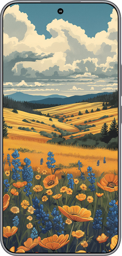 Силиконовый чехол Украинское поле для Huawei Honor 400 5G - 6082u-4017 изображение 