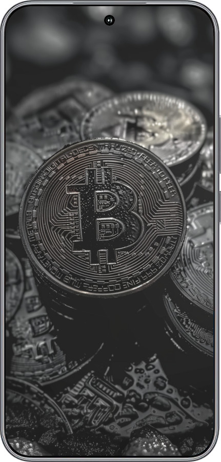 Силиконовый чехол Black Bitcoin для Huawei Honor 400 5G - 6090u-4017 изображение 