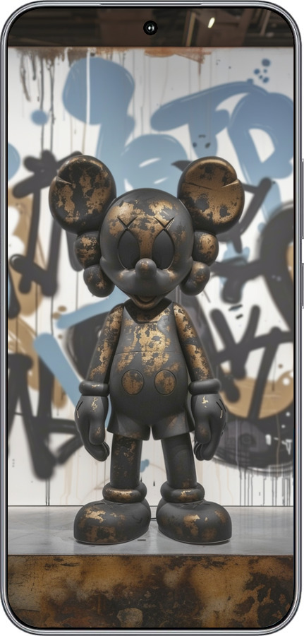 Силиконовый чехол Bronze kaws v2 для Huawei Honor 400 5G - 6098u-4017 изображение 