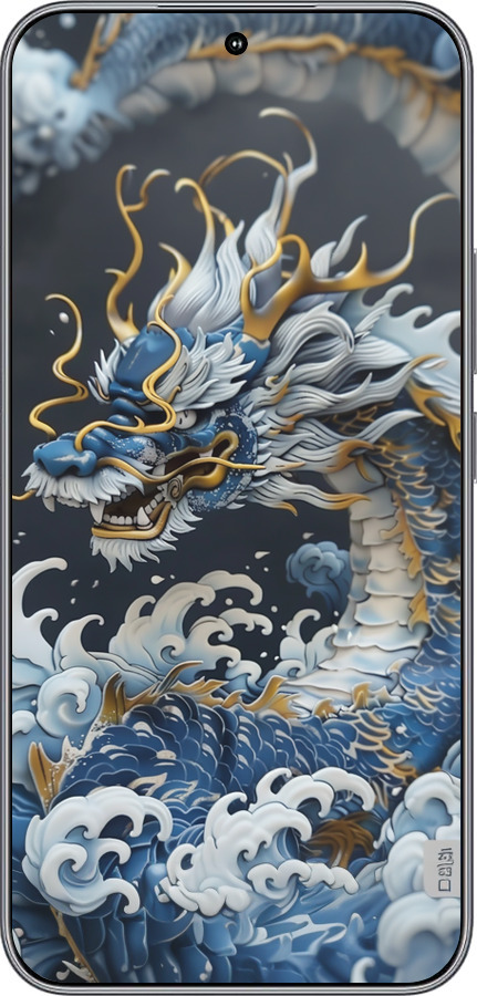 Силиконовый чехол Водяной дракон для Huawei Honor 400 5G - 6113u-4017 изображение 