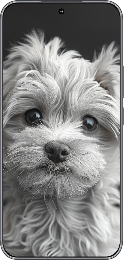 Силиконовый чехол Мальтипу на чорном фоне для Huawei Honor 400 5G - 6156u-4017 изображение 