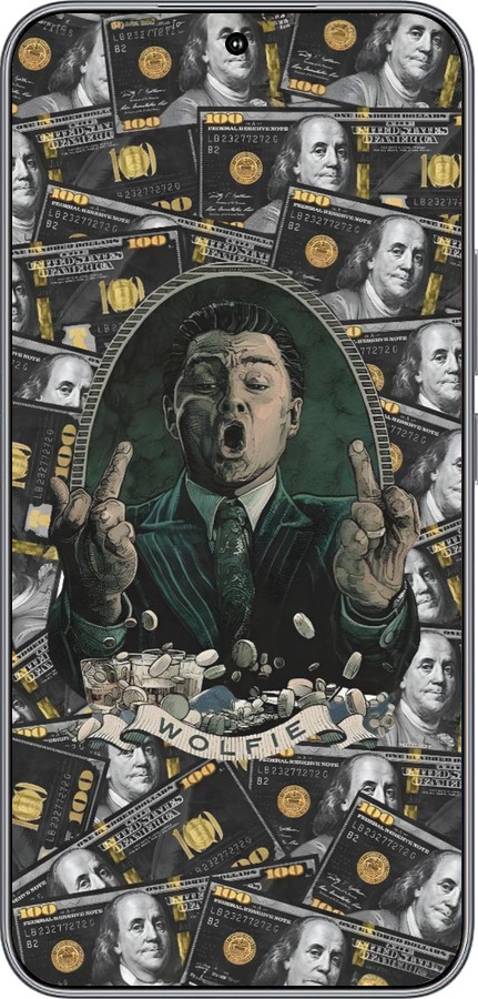 Силиконовый чехол Волк с валл стрит для Huawei Honor 400 5G - 6287u-4017 изображение 