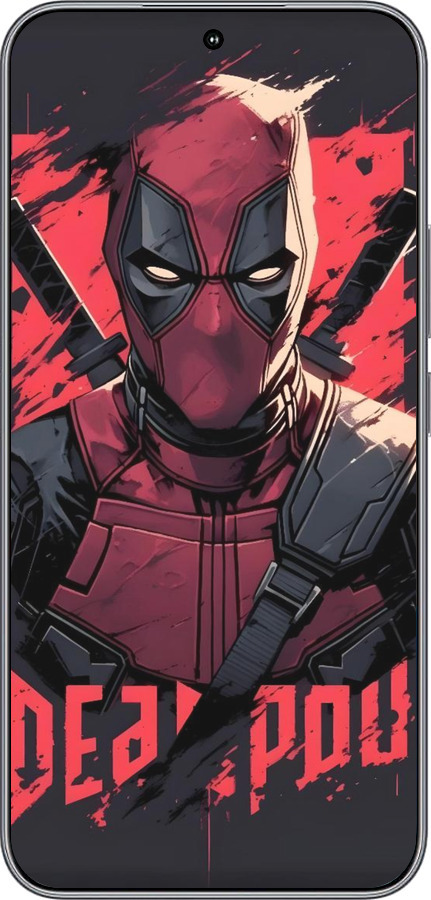 Силиконовый чехол Дедпул для Huawei Honor 400 5G - 6293u-4017 изображение 