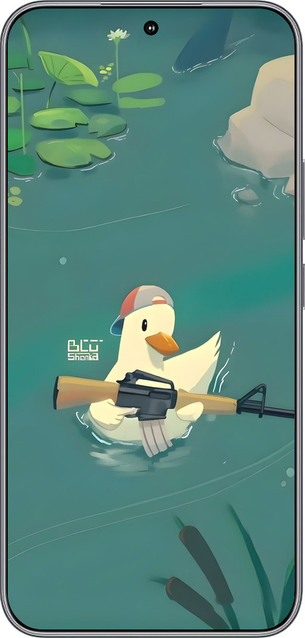 Силиконовый чехол Уточка с автоматом для Huawei Honor 400 5G - 6356u-4017 изображение 