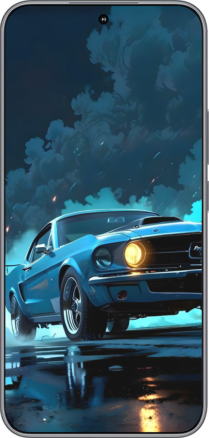 Силиконовый чехол Форд мустанг для Huawei Honor 400 5G - 6374u-4017 изображение 