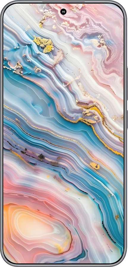 Силиконовый чехол Мрамор красивый для Huawei Honor 400 5G - 6376u-4017 изображение 