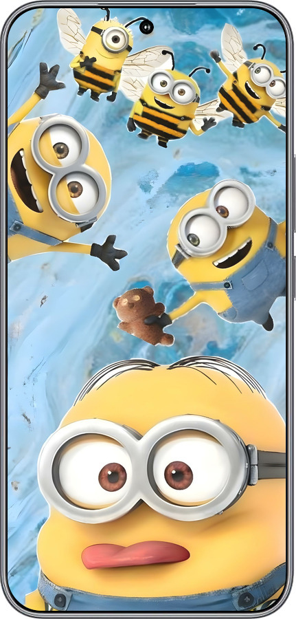 Силиконовый чехол Миньоны для Huawei Honor 400 5G - 6386u-4017 изображение 