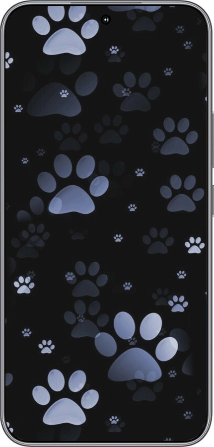 Силиконовый чехол С синими отпечатками лап для Huawei Honor 400 5G - 6441u-4017 изображение 