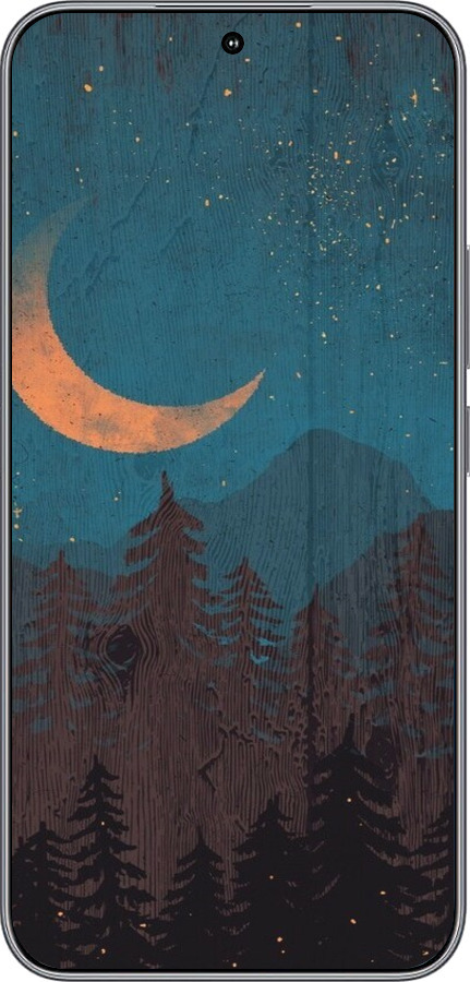 Силиконовый чехол Звездный лес для Huawei Honor 400 5G - 6480u-4017 изображение 