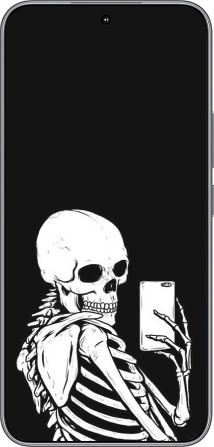 Силиконовый чехол Скелет делает Selfie для Huawei Honor 400 5G - 6535u-4017 изображение 