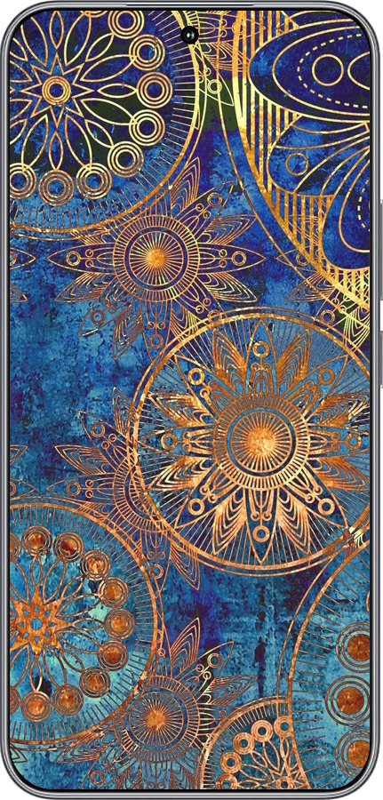 Силиконовый чехол Золотой узор для Huawei Honor 400 5G - 678u-4017 изображение 