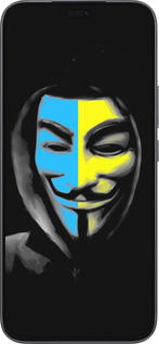 Силиконовый чехол Украинский анонимус для Huawei Honor 400 Lite 5G - 1062u-3993 изображение 