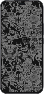 Силиконовый чехол Чёрно-серый стикер бомбинг для Huawei Honor 400 Lite 5G - 2432u-3993 изображение 