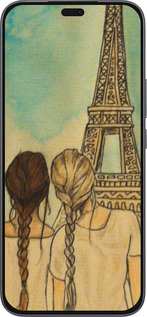Силиконовый чехол Девушки в Париже для Huawei Honor 400 Lite 5G - 3980u-3993 изображение 