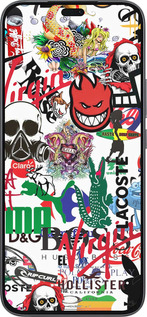 Силіконовий чехол Many different logos для Huawei Honor 400 Lite 5G - 4022u-3993 изображение 