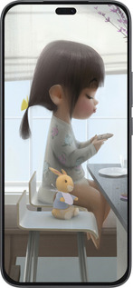 Силиконовый чехол Милая девочка с зайчиком для Huawei Honor 400 Lite 5G - 4039u-3993 изображение 