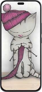 Силиконовый чехол Кошка рукодельница для Huawei Honor 400 Lite 5G - 4056u-3993 изображение 