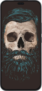 Силиконовый чехол Череп с бородой для Huawei Honor 400 Lite 5G - 4102u-3993 изображение 