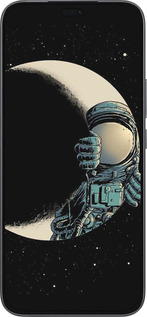 Силиконовый чехол Астронавт для Huawei Honor 400 Lite 5G - 4134u-3993 изображение 
