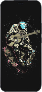 Силиконовый чехол Космонавт с гиратой для Huawei Honor 400 Lite 5G - 4138u-3993 изображение 
