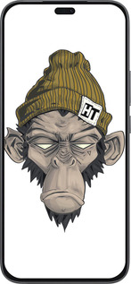 Силиконовый чехол Обезьяна в шапке для Huawei Honor 400 Lite 5G - 4183u-3993 изображение 