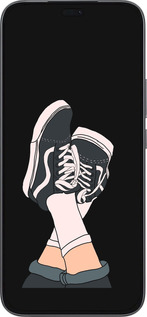 Силиконовый чехол Кеды для Huawei Honor 400 Lite 5G - 4265u-3993 изображение 