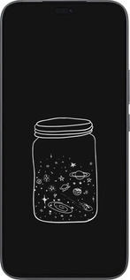 Силиконовый чехол Космос в банке для Huawei Honor 400 Lite 5G - 4297u-3993 изображение 