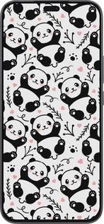 Силиконовый чехол Панды для Huawei Honor 400 Lite 5G - 4318u-3993 изображение 
