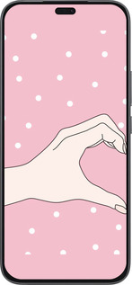 Силиконовый чехол Половинка сердца для Huawei Honor 400 Lite 5G - 4340u-3993 изображение 