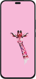 Силиконовый чехол Розовая жирафа для Huawei Honor 400 Lite 5G - 4441u-3993 изображение 