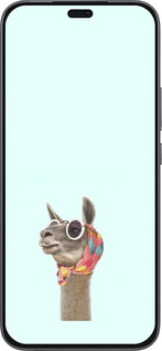 Силиконовый чехол Модная лама для Huawei Honor 400 Lite 5G - 4479u-3993 изображение 