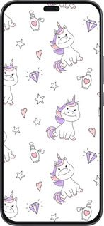 Силиконовый чехол Единорожка v2 для Huawei Honor 400 Lite 5G - 4703u-3993 изображение 