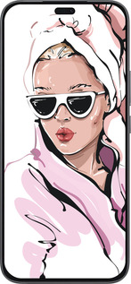 Силиконовый чехол Девушка в очках 2 для Huawei Honor 400 Lite 5G - 4714u-3993 изображение 