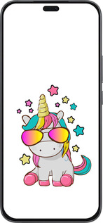 Силиконовый чехол Единорог в очках для Huawei Honor 400 Lite 5G - 4879u-3993 изображение 