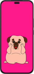 Силиконовый чехол Весёлый мопс для Huawei Honor 400 Lite 5G - 4908u-3993 изображение 