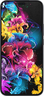 Силиконовый чехол Абстрактные цветы для Huawei Honor 400 Lite 5G - 511u-3993 изображение 