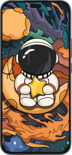 Силиконовый чехол Астронавт и звезда для Huawei Honor 400 Lite 5G - 5326u-3993 изображение 