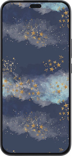 Силиконовый чехол Ночь золотые звезды для Huawei Honor 400 Lite 5G - 5421u-3993 изображение 