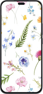 Силиконовый чехол Цветочный фон v2 для Huawei Honor 400 Lite 5G - 5472u-3993 изображение 