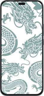 Силиконовый чехол Дракон для Huawei Honor 400 Lite 5G - 5476u-3993 изображение 