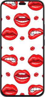 Силиконовый чехол Губы v3 для Huawei Honor 400 Lite 5G - 5477u-3993 изображение 