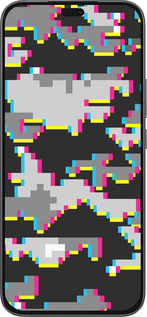 Силиконовый чехол Пиксельный камуфляж для Huawei Honor 400 Lite 5G - 5481u-3993 изображение 