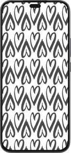 Силиконовый чехол Сердца v2 для Huawei Honor 400 Lite 5G - 5497u-3993 изображение 