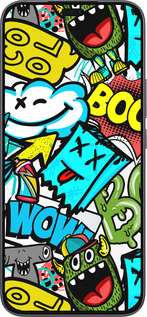 Силиконовый чехол Стикеры v4 для Huawei Honor 400 Lite 5G - 5508u-3993 изображение 