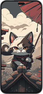 Силиконовый чехол Япония - кот на крыше для Huawei Honor 400 Lite 5G - 5582u-3993 изображение 